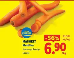 Lidl Matriket Morötter erbjuda