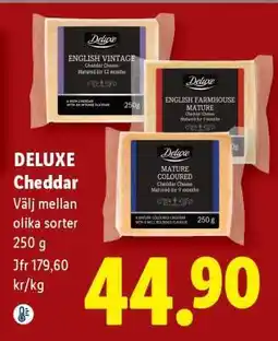 Lidl DELUXE Cheddar erbjuda