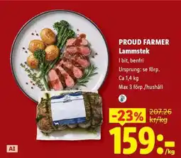Lidl PROUD FARMER Lammstek erbjuda