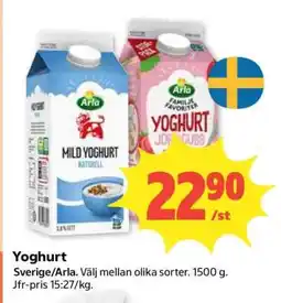 Coop Yoghurt erbjuda