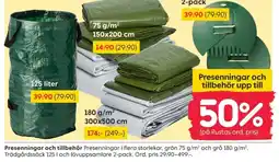 Rusta Presenningar och tillbehör erbjuda