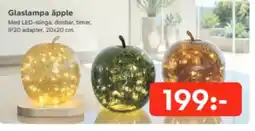 Bo Ohlsson Glaslampa äpple erbjuda