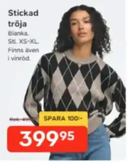 Bo Ohlsson Bianka stickad tröja erbjuda