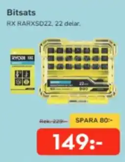Bo Ohlsson Ryobi bitsats rx rarxsd22 erbjuda