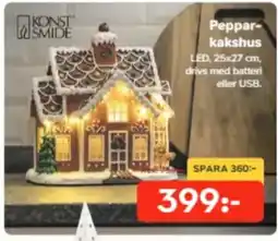 Bo Ohlsson Konstsmide pepparkakshus erbjuda