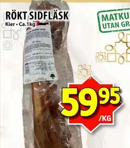 Matvärlden Tensta RÖKT SIDFLÄSK erbjuda