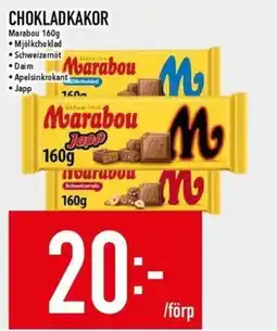 Matdax Marabou chokladkakor erbjuda
