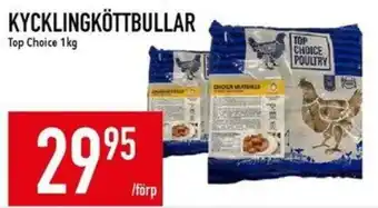 Top Choice kycklingköttbullar