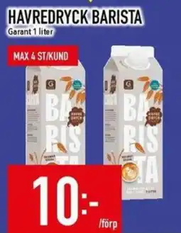 Matdax Garant havredryck barista erbjuda