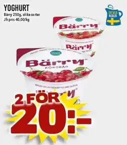 Matdax Bärry yoghurt erbjuda