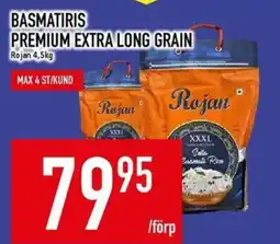 Matdax Rojan basmatiris premium extra long grain erbjuda