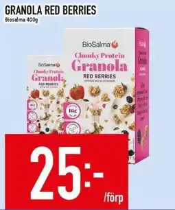 Matdax Biosalma granola red berries erbjuda
