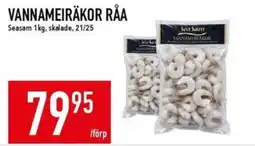 Matdax Seasam vannameiräkor råa erbjuda