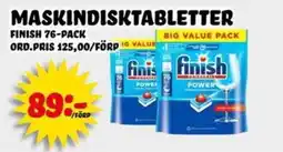 Nelins Finish maskindisktabletter erbjuda