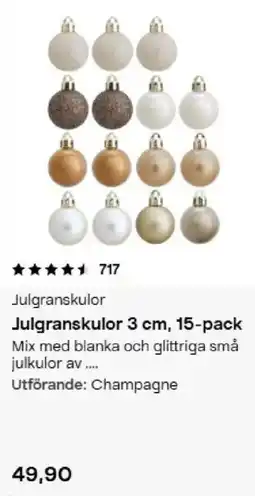 Clas Ohlson Julgranskulor erbjuda