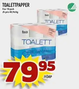 Nelins Fixa toalettpapper erbjuda