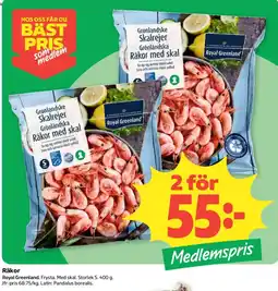 Coop Royal Greenland Räkor erbjuda