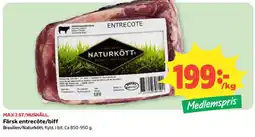 Coop Naturkött entrecôte/biff erbjuda
