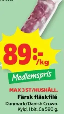 Stora Coop Färsk fläskfilé erbjuda