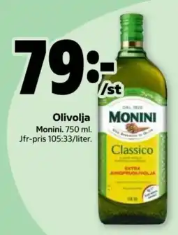 Stora Coop Monini olivolja erbjuda