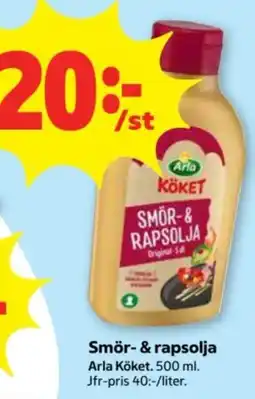 Stora Coop Arla Köket smör- & rapsolja erbjuda