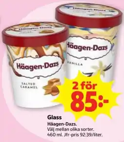 Stora Coop Glass Häagen-Dazs erbjuda