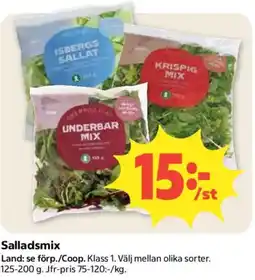 Coop Salladsmix erbjuda