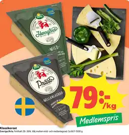 Coop Arla Klassikerost erbjuda