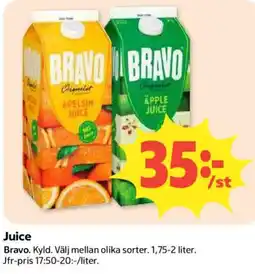 Coop Bravo juice erbjuda