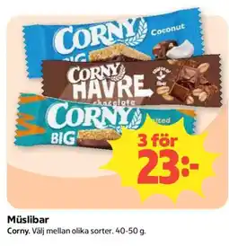 Coop Corny müslibar erbjuda