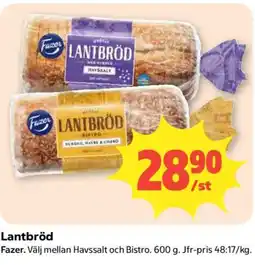 Coop Fazer Lantbröd erbjuda
