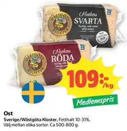 Coop Munkens ost erbjuda