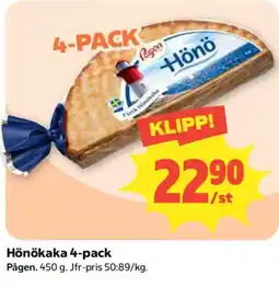 Coop Hönökaka 4-pack erbjuda