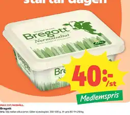 Coop Bregott Normalsaltat erbjuda
