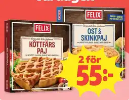 Coop Felix köttfärs paj erbjuda