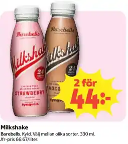 Coop Barebells milkshake erbjuda