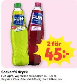 Coop Fun Light erbjuda