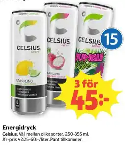 Coop Celsius energidryck erbjuda