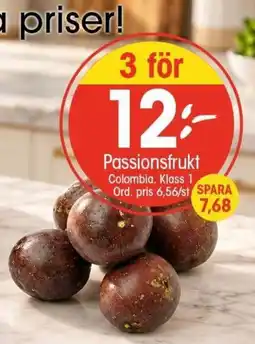 EKO Passionsfrukt erbjuda
