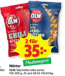 Stora Coop Nötter, Medlemspris erbjuda