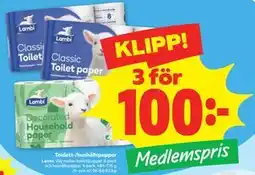 Stora Coop Toalett-/hushållspapper, Medlemspris erbjuda
