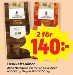 Stora Coop Hela kaffebönor erbjuda