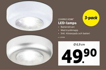 Lidl LED-lampa erbjuda