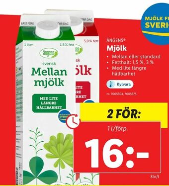 Lidl Mjölk erbjuda
