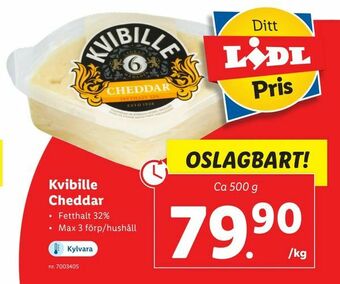 Lidl Kvibille Cheddar erbjuda