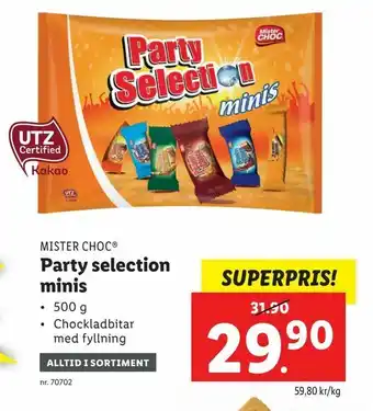 Party selection minis