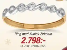 Guldfynd Ring med Kubisk Zirkonia erbjuda