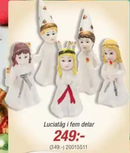 Guldfynd Luciatåg i fem delar erbjuda