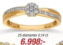 Guldfynd Ring med diamanter erbjuda