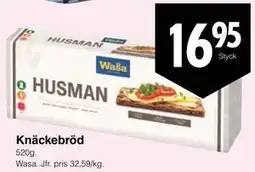 Matöppet Knäckebröd erbjuda
